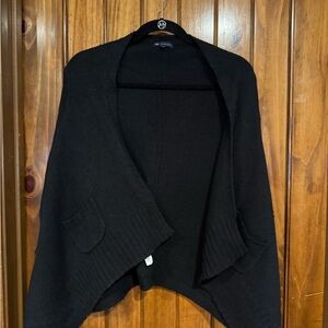 GAP Black Women's Poncho Cashmere Sweater